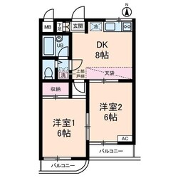 グリーンパレス用賀の物件間取画像